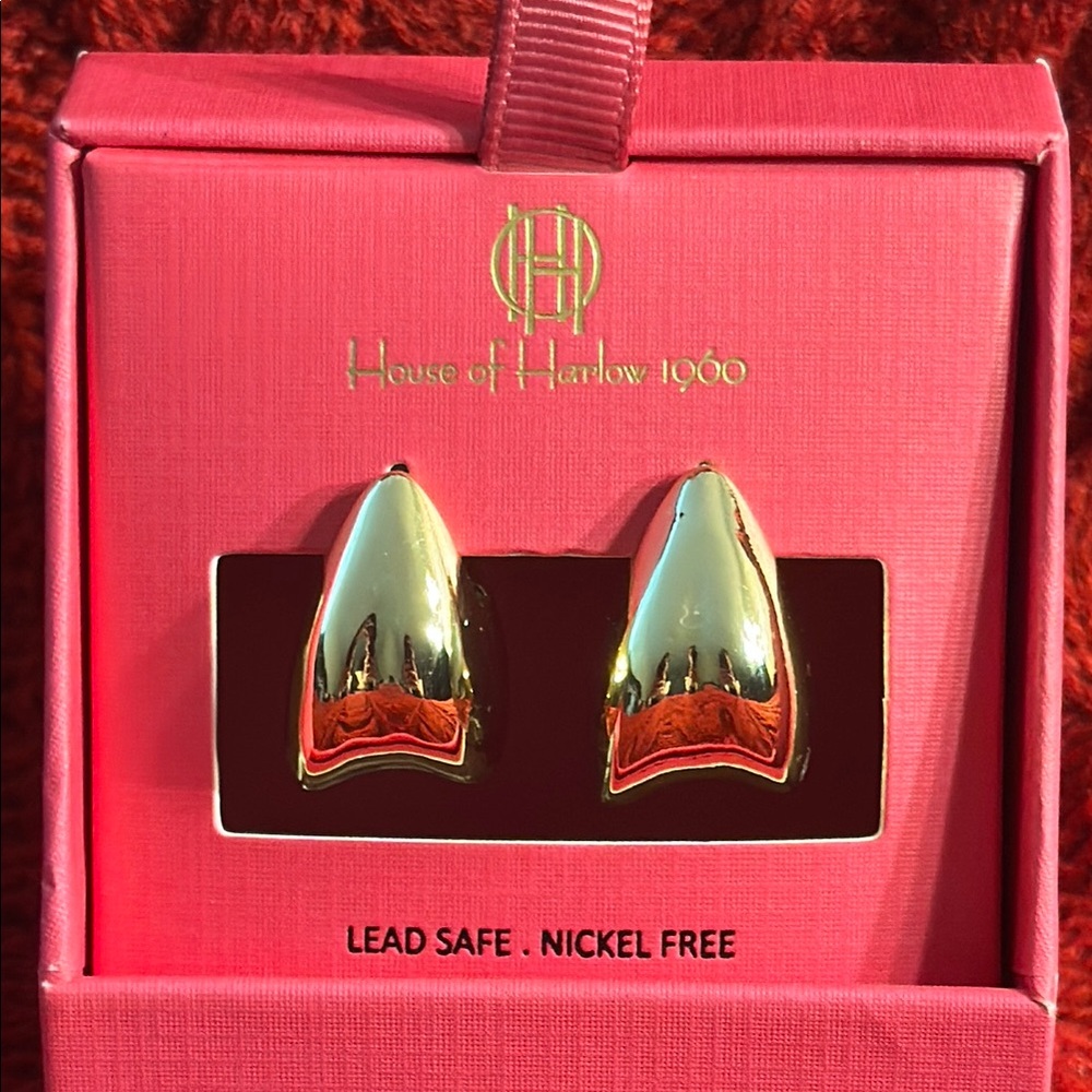 House of Harlow 1960 Shiny Gold Earrings